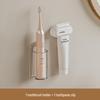Wall-mounted Toothbrush Holder & Rinsing Cup Set - Punch-free Bathroom Storage Solution