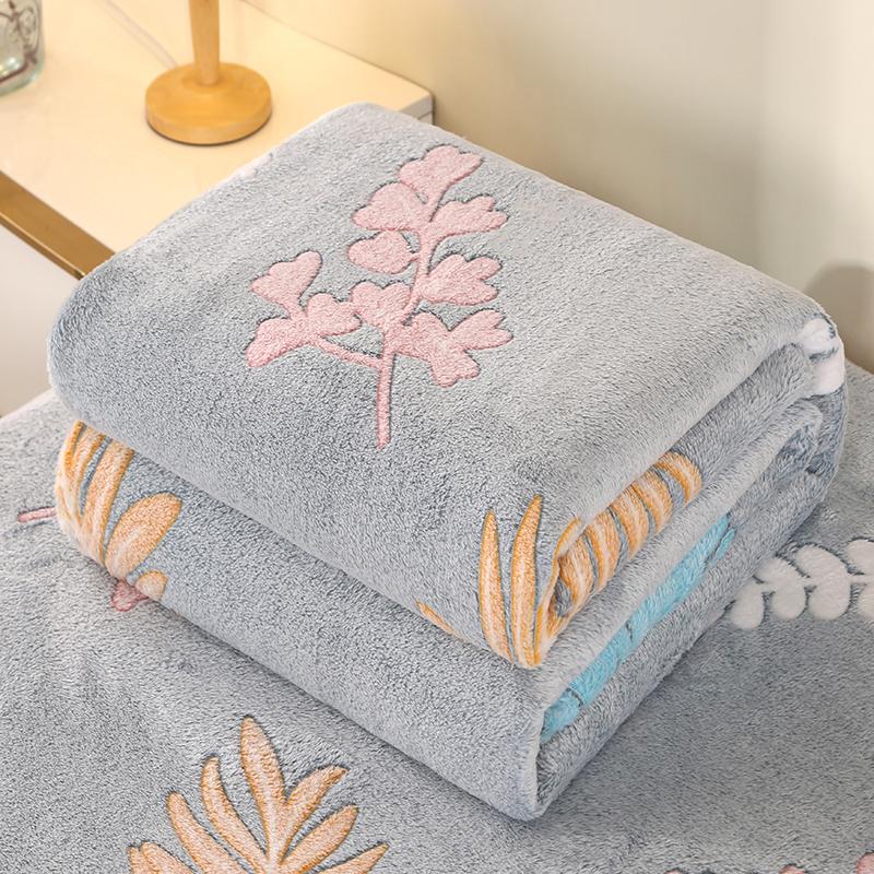 Bonenjoy 1pc Blanket Floral Style Bedspread Fleece Blanket Plaid Travel Shawl Sofa Nap Blankets Home Bedsheet Manta
