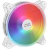 Mars Gaming MFD - Ventilateur 120mm RGB -Ultra Silencieux 14dB - Transparent