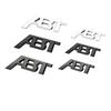 3D Metal ABT Logo Front Grill Side Badge Rear Trunk