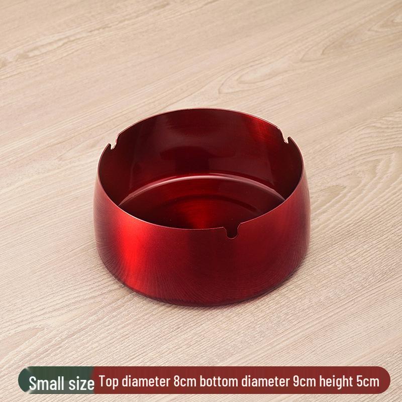 Stainless Steel Windproof Ashtray - Durable, Stylish, and Large for Bars, Cafes, and Hotels