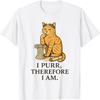 Я Мурлычу, Следовательно, Я Существую Кот Философ Философия Сократ Мужчины Женщины Футболка