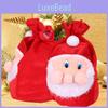 Large Plush Velvet Santa Gift Bag For Christmas Decor Ideal For Festive Candy Storage