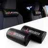 1/2Pcs Leather Car Neck Head Support Soft Pillow Interior Accessories For Mitsubishi For Mitsubishi 9 X EX ASX L200 Colt Pajero