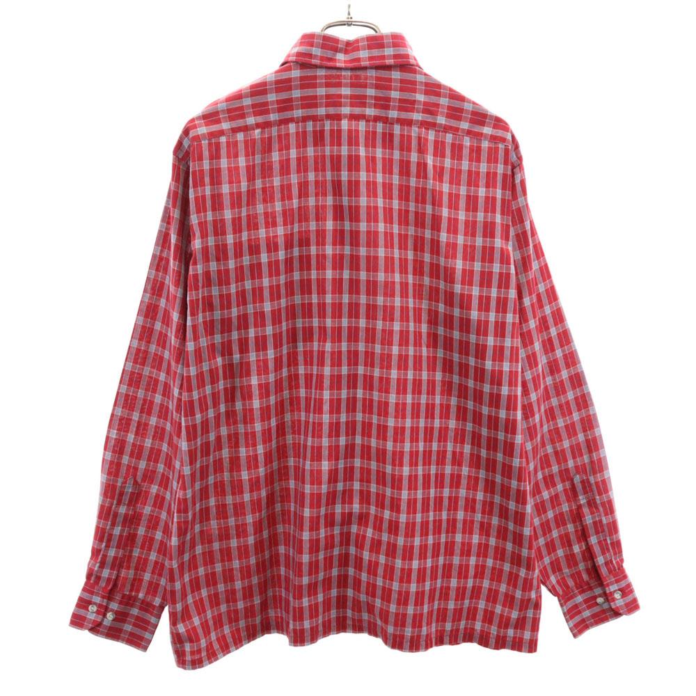 Arrow Винтажная рубашка в клетку 70-х 80-х годов с длинным рукавом на пуговицах L SPORT Мужская Б/У