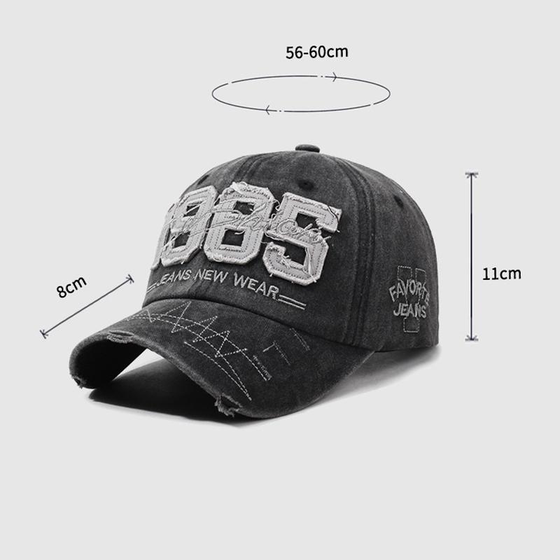 Vintage Men Letter Embroidery Baseball Cap Spring Summern Women Cap