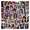 60 Photos of The Day of The Dead's Face Graffiti Stickers Masquerade Mask Personalized Decoration Waterproof Stickers