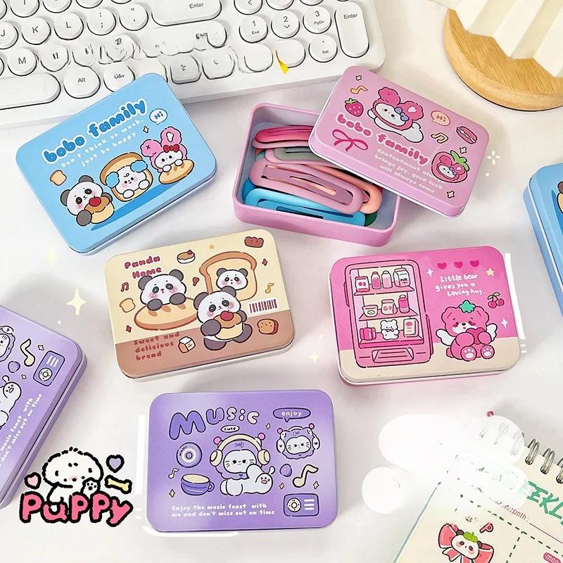 Мультяшная жестяная коробка, милая жестяная коробка для конфет, ювелирных изделий, подарочная коробка для хранения, креативная подарочная коробка, коробка для конфет