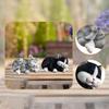 Кошачьи фигурки декоративные креативные скульптуры животных настольное украшение садовый арт декор для заднего двора полки уличного патио подарок на день рождения