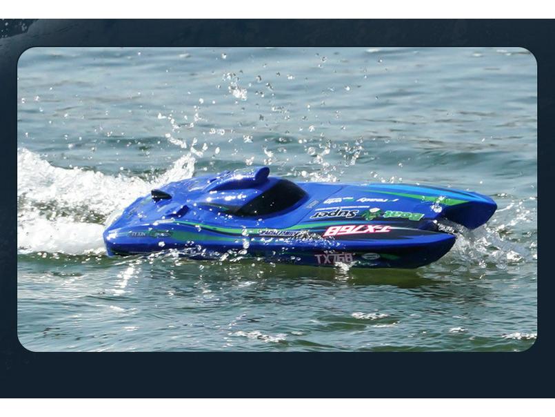 Бесколлекторный радиоуправляемый катер с турбореактивным двигателем: Электрическая гоночная игрушка с длительным временем работы для мальчиков