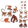 Animal Figure Miniature Monkey Sculpture For Home Decor And Educational Use