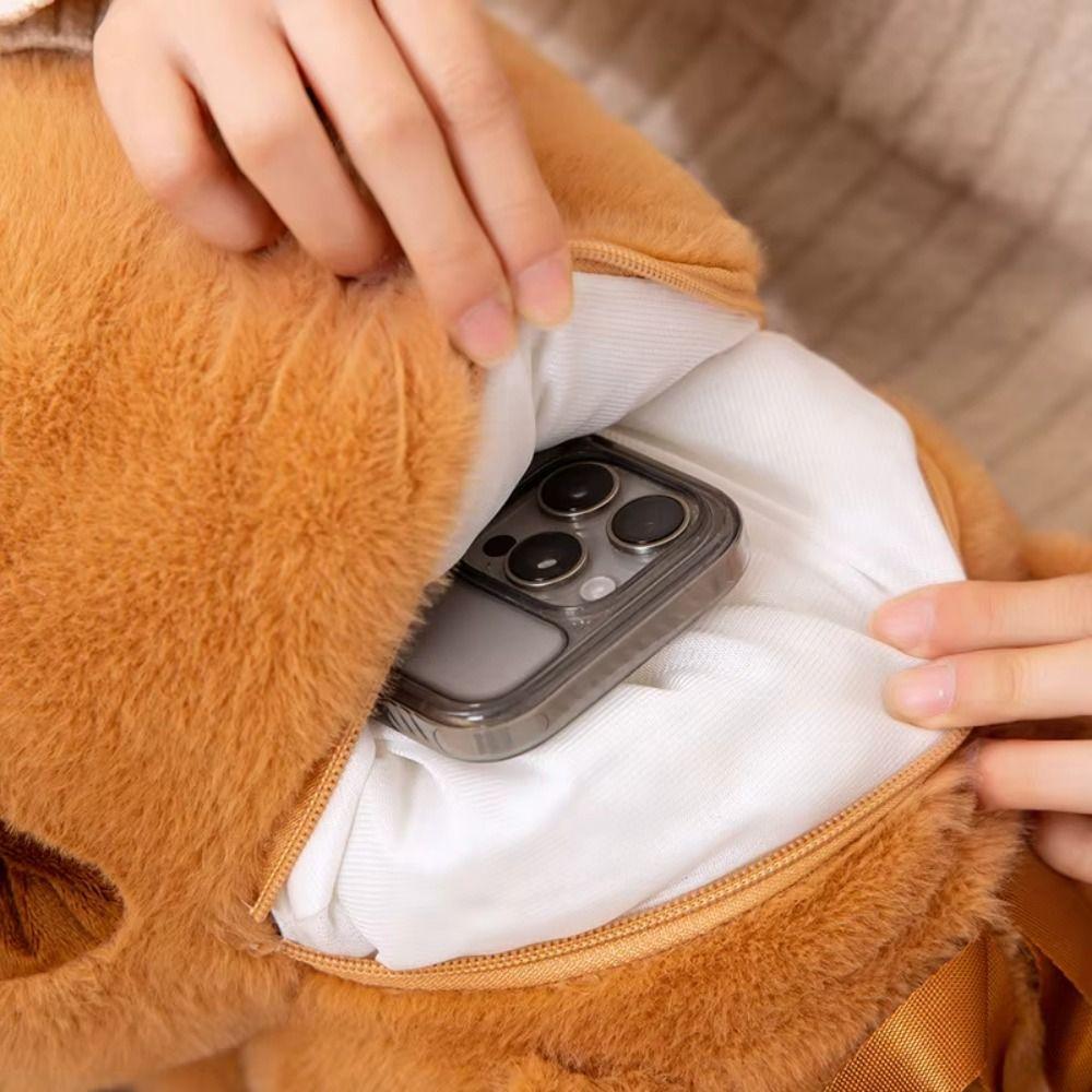 Корейский стиль Капибара плюшевый рюкзак PP хлопок Capibala мягкая кукла друзья