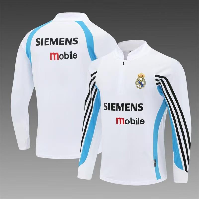 Retro Football Training Jersey Long Short Sleeve Team Sports Shirt Men Women