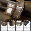 For iPhone 16e Phone Case CASEME C22 Leather Back Cover with RFID Blocking Card Slots