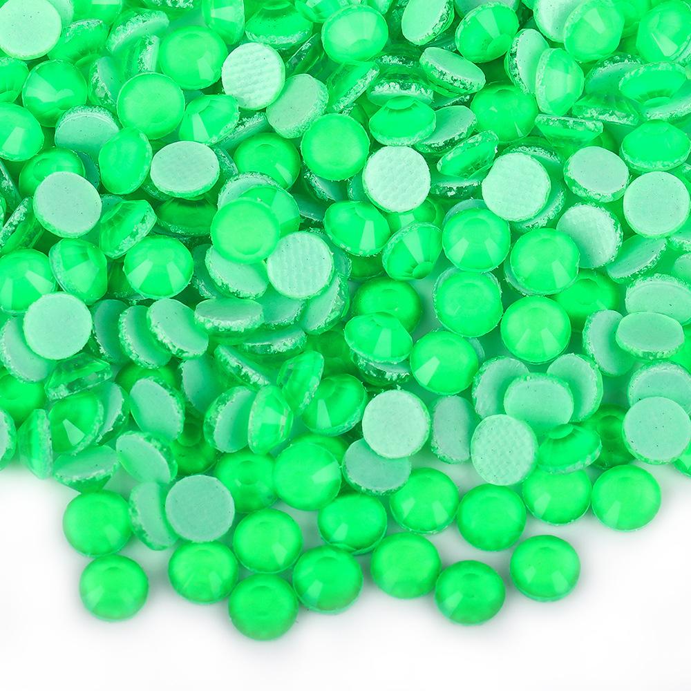 Weichen Имитация австрийского горячего бриллианта, неоновый флуоресцентный мокко резиновый низ сверла, стеклянный кристалл наклейки алмазный нейл-арт аксессуары для одежды своими руками