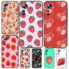 Strawberry Case For Xiaomi 14 13 11T 12T 13T Pro 12 Lite 12X POCO X3 X5 Pro X4 F4 M5 M5s F3 F5 Cover