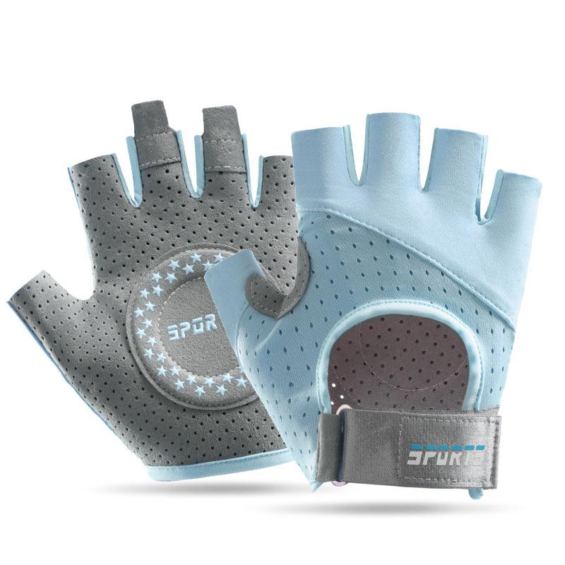 Fitness Half Finger Gloves Equipment Training Anti Slip Wear Resistant Outdoor Breathable Dynamic Cycling