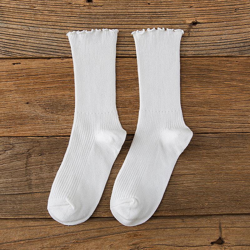 Твердые носки длиной до середины голени, удобные осенние носки длиной до щиколотки, женские носки