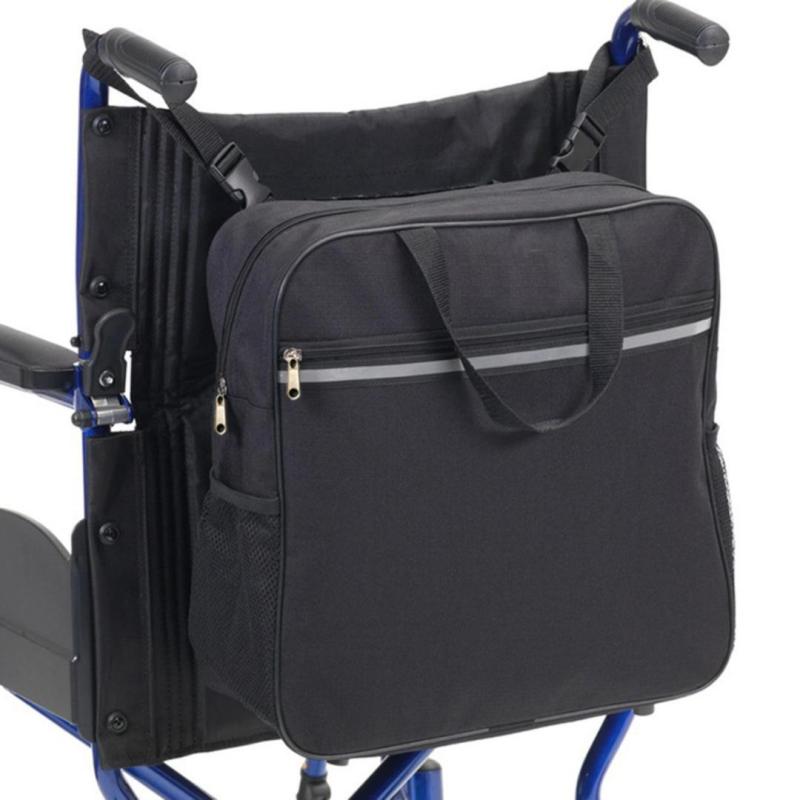 Wheelchair Bag Wheelchair Armrest Bag Backpack Disabled Wheelchair Multi-Functional Rear Hanging Bag Storage Storage Bag Handbag
