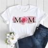 Новая женская футболка, модная футболка с цветочным принтом MOM Butterfly, повседневная футболка с коротким рукавом, женская футболка в стиле 90-х годов, женская футболка