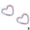1 Pair Titanium Steel Nose Studs Lip Heart-shaped Ear Star Body Piercing Fashion Accessory Creative Gift Fashion Modern Earrings