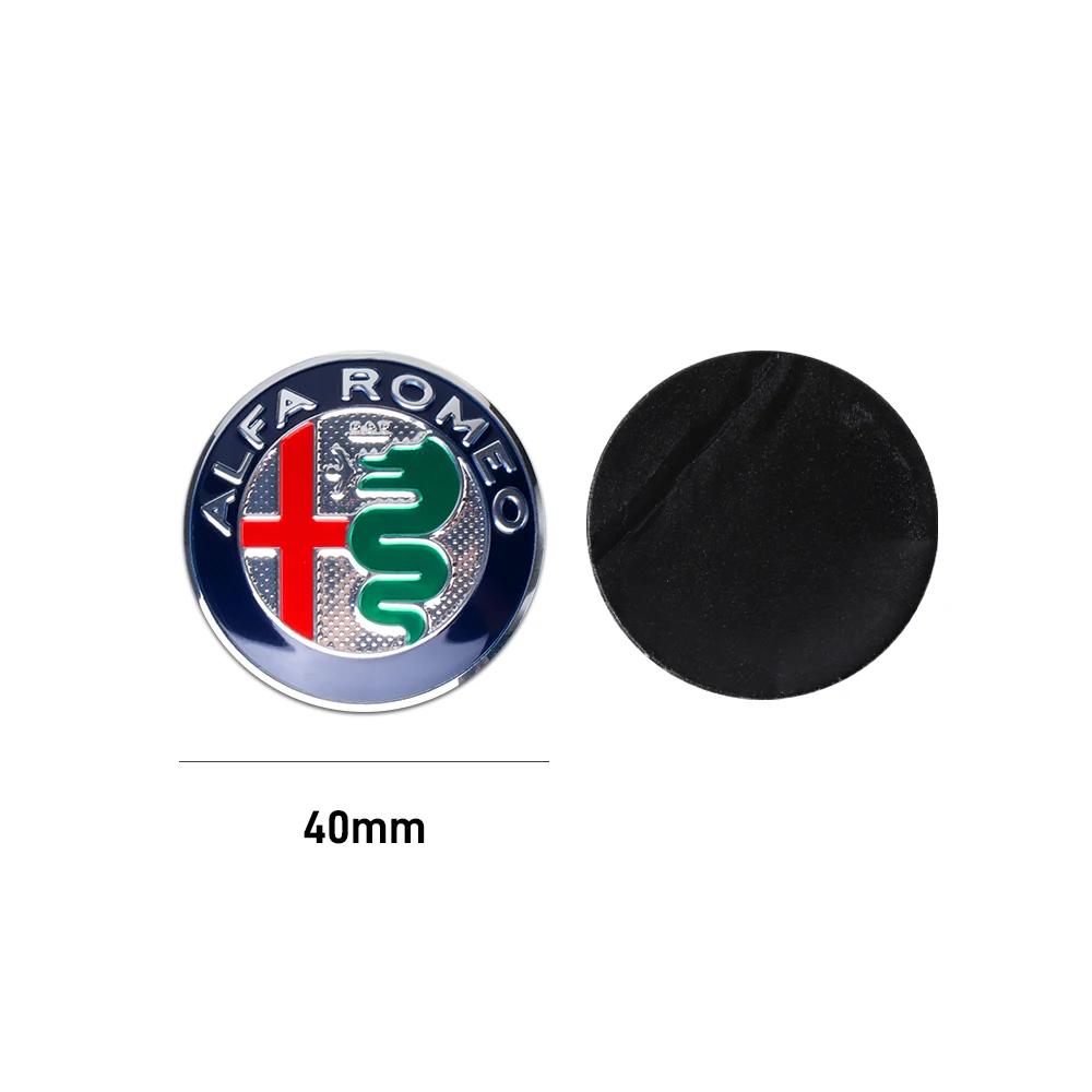 Hub Caps 40MM Car Interior Steering Wheel Badge Central Console Knob Decals Auto Accessories For Alfa Romeo Giulia Stelvio Giuli CVO1