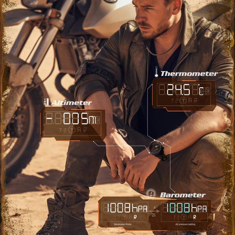 NORTH EDGE Мужские спортивные цифровые часы MARS Pro, военные армейские часы из углеродного волокна, альтиметр, барометр, компас, водонепроницаемые 50 м