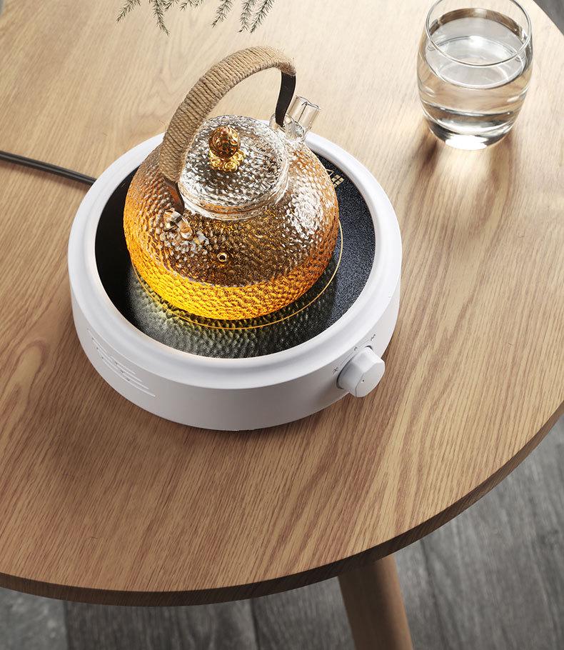 Компактная электрическая керамическая плита для приготовления чая и воды на 110 В, мини-индукционная плита с чугунным чайником