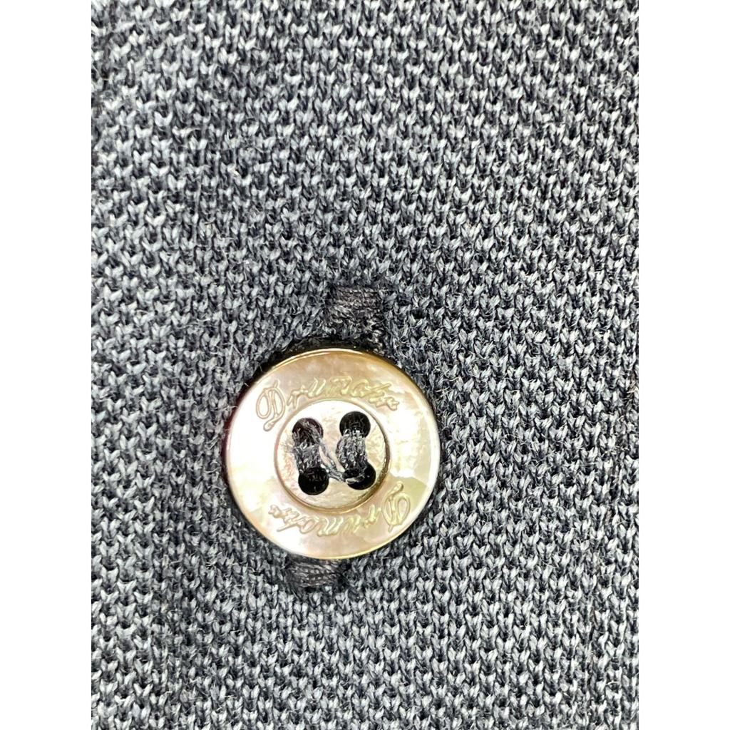 Drumohr Темно-синяя хлопковая рубашка-поло с длинным рукавом топы M Темно-синий Б/У