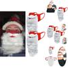 Soft And Breathable Adult Unisex Funny Santa Claus Beard For Xmas Cosplay