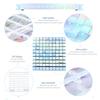 90x180cm Shimmer Wall Backdrop 18Pcs Iridescent Silver Sequin Shimer Wall Panels for Birthday Party Wedding Marriage Decorations