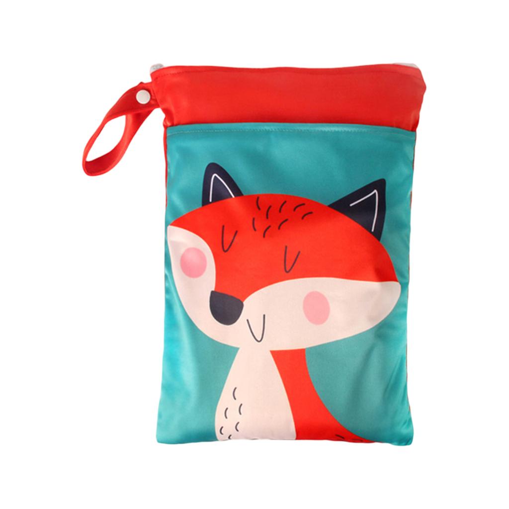 Водонепроницаемая сумка для хранения на молнии двойного назначения для влажного и сухого использования, милая сумка для хранения одежды