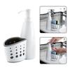 Диспенсер и ящик для хранения 2 в 1, многофункциональный контейнер для жидкого моющего средства, губка, сушилка, держатель для мыла