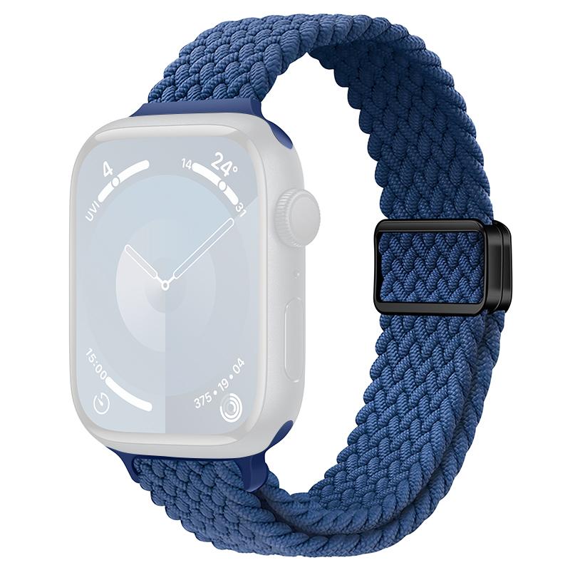 For Apple Watch 10 46mm/Ultra 2/Ultra 49mm/9 8 7 45mm/SE (2023) SE (2022) SE 6 5 4 44mm/3 2 1 42mm Watch Strap Braided Nylon Band