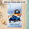 Beach TowelRocket League Custom Name Text Personalized Soft Towel for Beach Pool Indoor Home Decor Gift