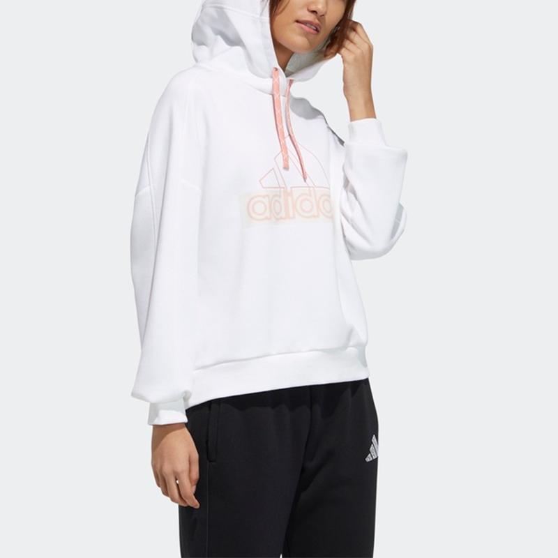 Adidas Sweatshirts Women's White Hooded Moderate Regular GP0722