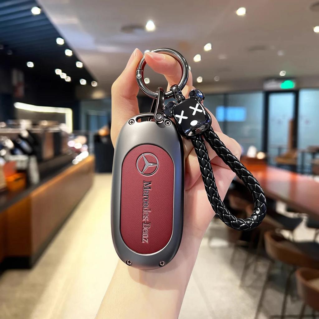 FA9Key Fob Cover for Mercedes Benz EQS450 2024, Key Fob Case for Benz EQE350 S580 C300 C-ClassSmart key accessories