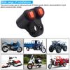 Motorcycle Headlight Handlebar Spotlight Double Flash Switch for 7/8'' 22mm Handlebar Modified Waterproof with Indicator Light Aluminum Alloy