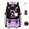 Harajuku Simple and Versatile Aphmau Junior High School Student School Bag Female Lightweight Large Capacity Middle School Student Backpack