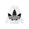 Adidas Originals Trefoil Big Logo Drawstring Solid Hoodie With Drop Shoulders Men Hoodie White FM9909