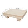 Ichihara Woodworking Sushi Serving Thick Hinoki Plank 21cm Wide X 14cm Deep X Made In Japan "Kufujin" Stand, Wood, Grain, 5.5cm High,