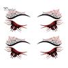 Cosmetic Transfers for Adults 2 Pairs Halloween Eye Tattoo Stickers, Waterproof Temporary Face Decals with Ghostly Decorations Pumpkin Bat Spider Web,