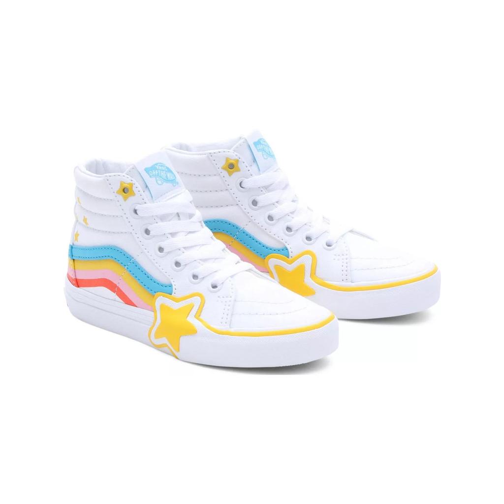 Vans Sk8 Versatile Durable High-Top Kids Skate Shoes Kids Sneaker White VN000BVMAHP