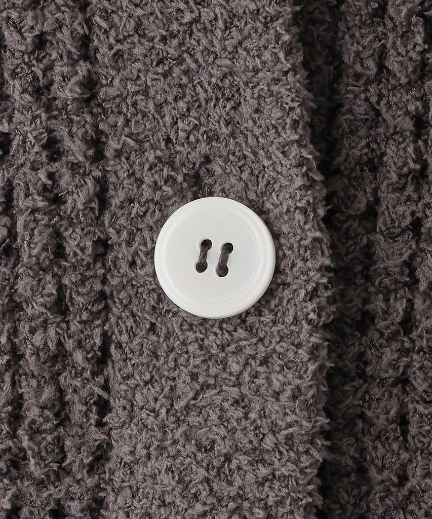 Afternoon Tea Living Waffle Knit Dark Top Cardigan, Gray, Pajama/Loungewear