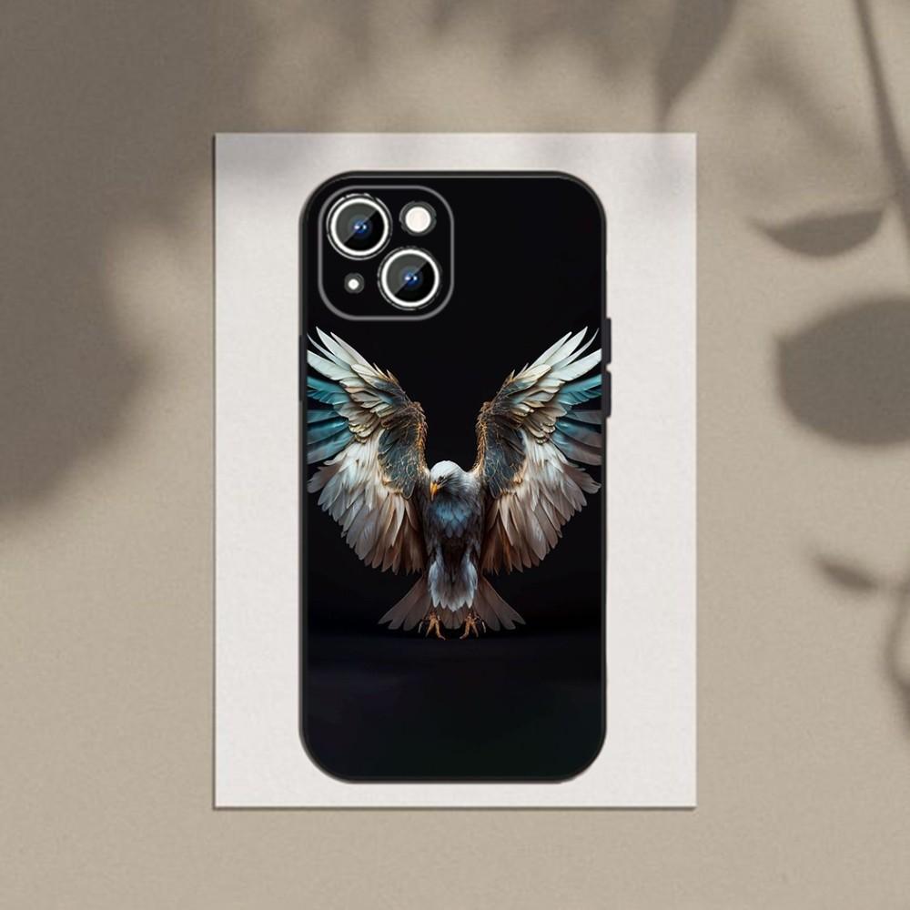 Ультратонкий чехол Eagle King TPU для iPhone 6-16ProMax/SamsungS7-S24Ultra/Redmi13TPro - ударопрочный, устойчивый к царапинам, рельефный чехол CameraSafe