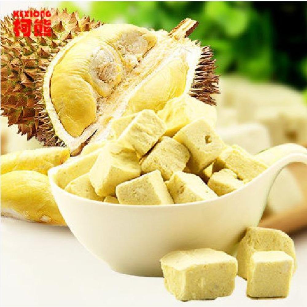Freeze Dried Durian Crispy Snack Natural Healthy Travel Office