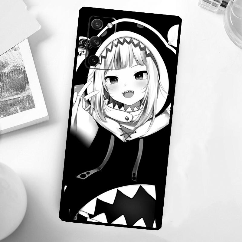 Gawr Gura Hololive Anime Funda For Samsung Galaxy S23 Ultra S22 Plus S20 S21 FE S8 S9 S10 Note 10 20 S24 Ultra Case