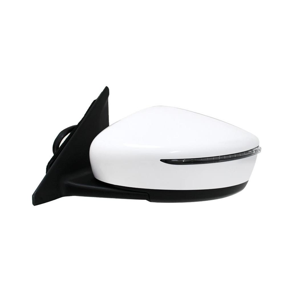Electric Folding Rearview Mirror, 7 Wires, White, for 2017-2021 Kicks (96301-5RF0E)