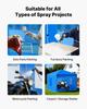 Portable Paint Booth Tent, 2930 x 2930 x 1810mm Portable Garage Spray Tent, Waterproof Spray Booth with Foldable Frame Design & 2 Mesh Side Windows