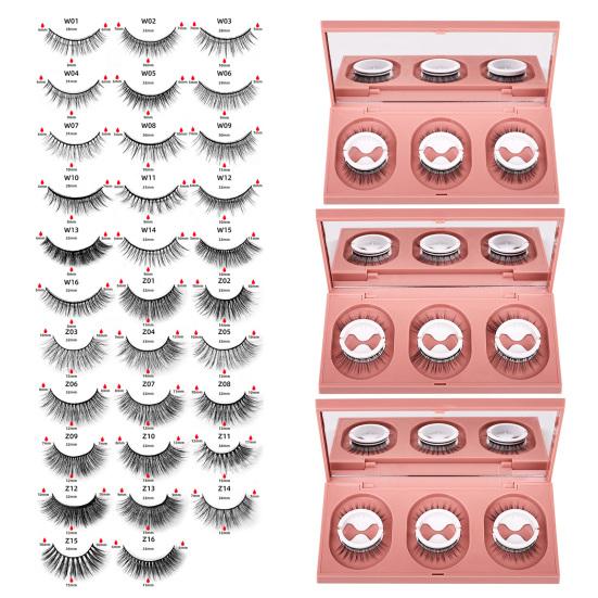 3 пары/набор модных реалистичных самоклеящихся полосок накладных ресниц для макияжа наращивание ресниц для женщин